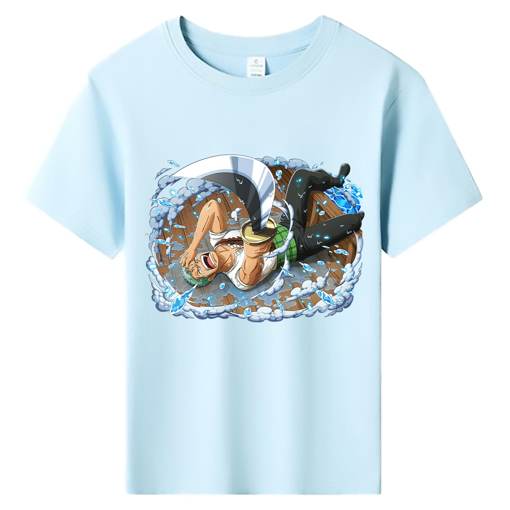 ワンピース ロロノア・ゾロ ONE PIECE Roronoa Zoro 綿100％キッズTシャツ（フロントプリント）